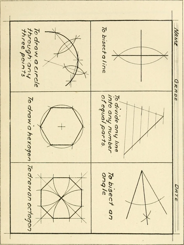 An illustration from Woodwork and mechanical drawing, 1914, leaf 86