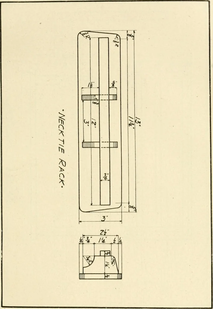 An illustration from Woodwork and mechanical drawing, 1914, leaf 98