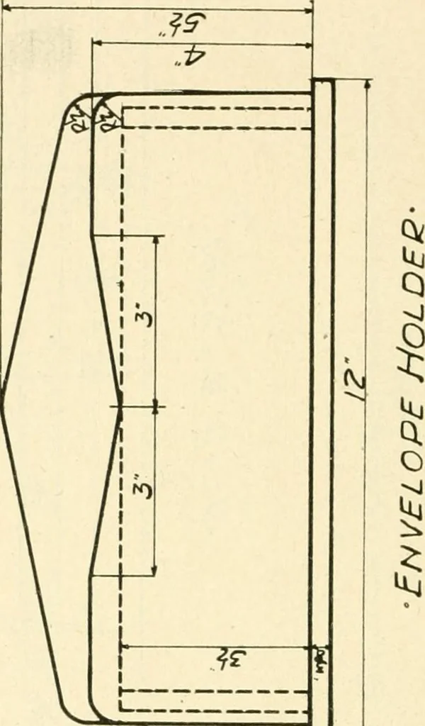 An illustration from Woodwork and mechanical drawing, 1914, leaf 99