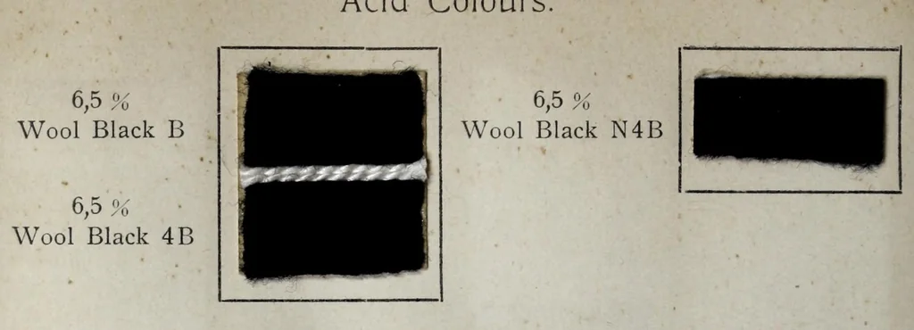 An illustration from Wool colours of the Farbenfabriken vorm. Friedr. Bayer & Co., Elberfeld, 1907, leaf 52