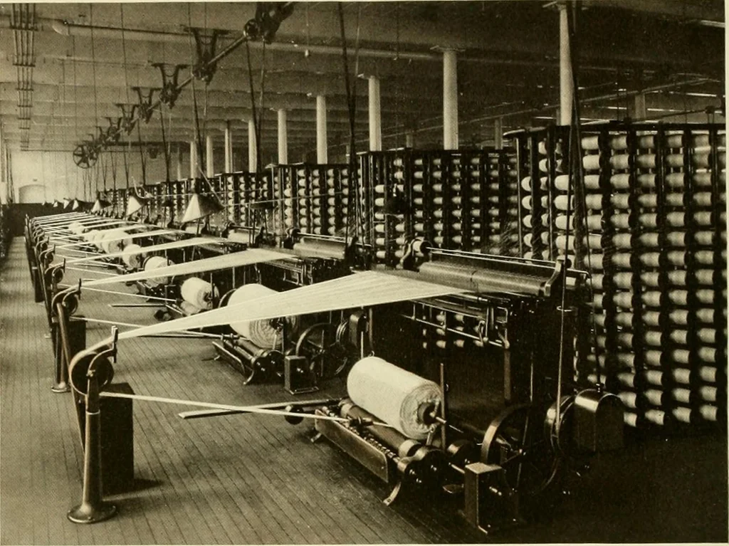 An illustration from Wool and cotton in all forms from yarn to fabric, 1921, leaf 101