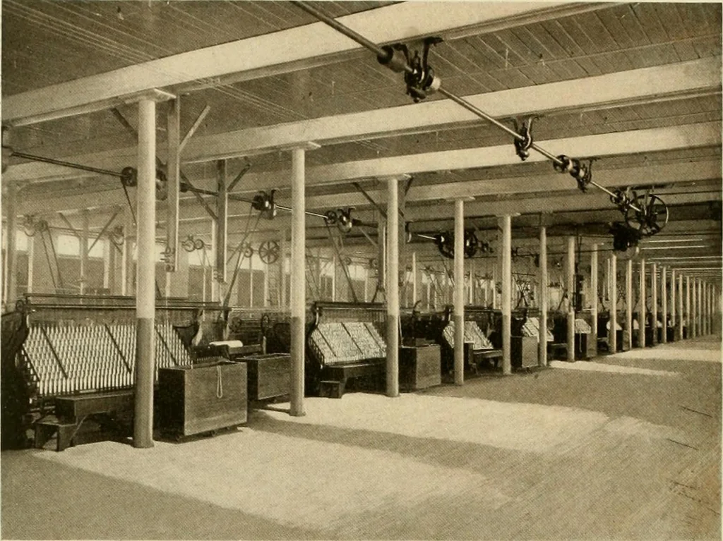 An illustration from Wool and cotton in all forms from yarn to fabric, 1921, leaf 105