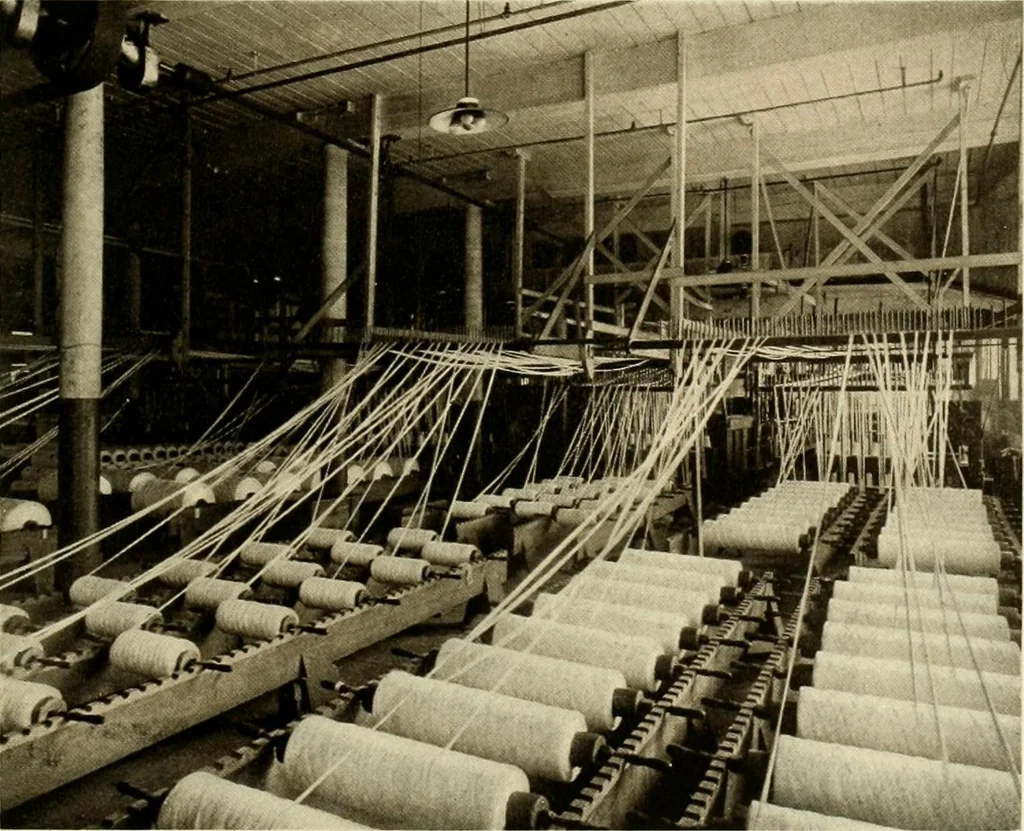 An illustration from Wool and cotton in all forms from yarn to fabric, 1921, leaf 106