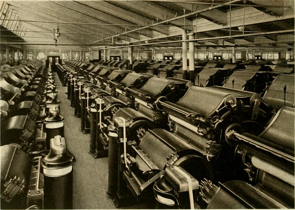 An illustration from Wool and cotton in all forms from yarn to fabric, 1921, leaf 113