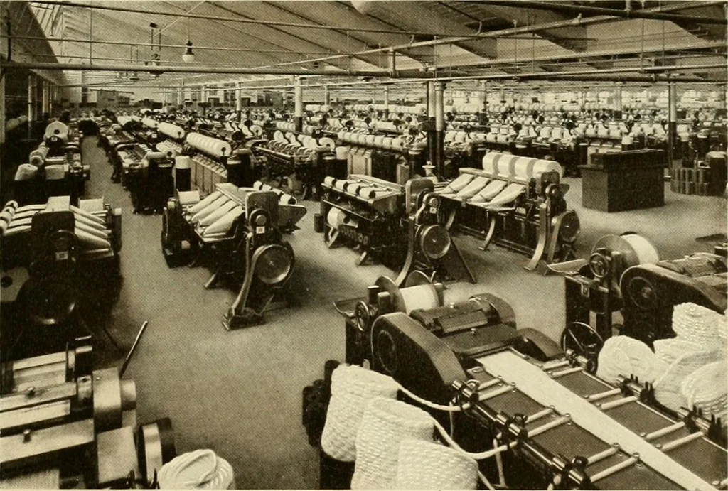 An illustration from Wool and cotton in all forms from yarn to fabric, 1921, leaf 114