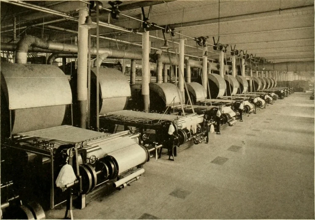 An illustration from Wool and cotton in all forms from yarn to fabric, 1921, leaf 144
