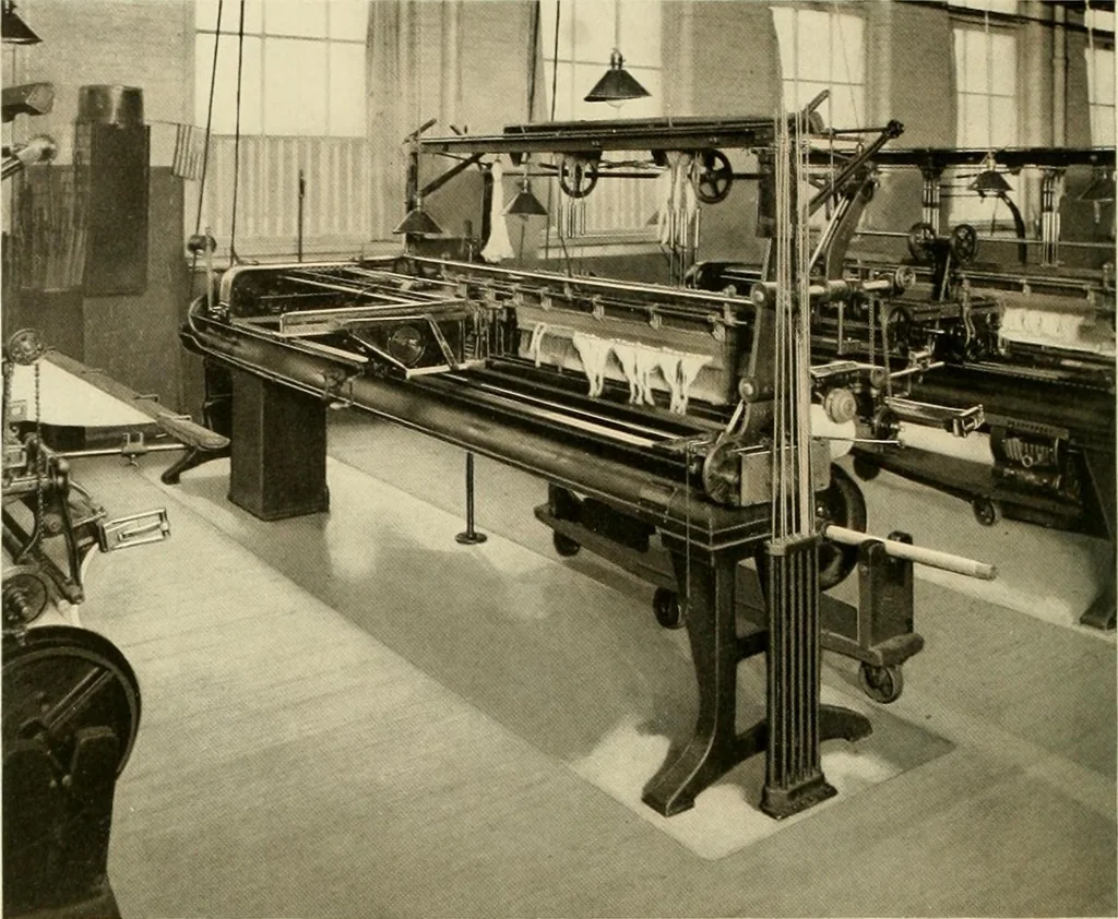 An illustration from Wool and cotton in all forms from yarn to fabric, 1921, leaf 155