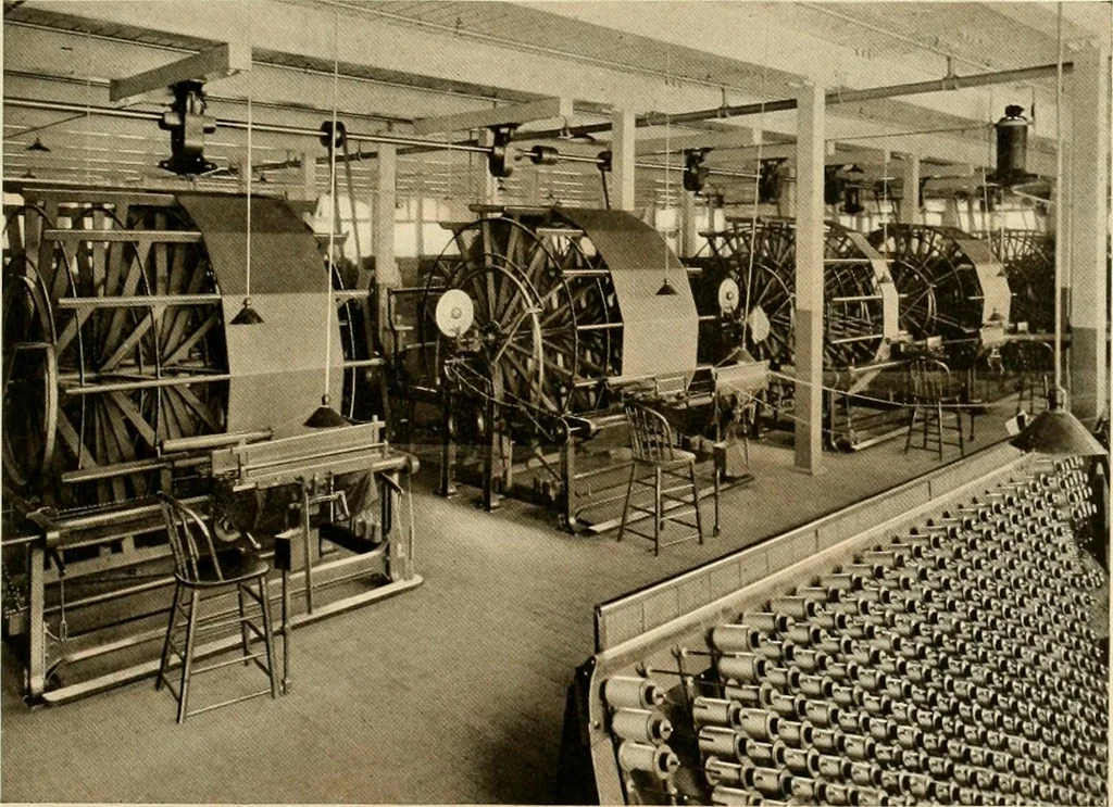 An illustration from Wool and cotton in all forms from yarn to fabric, 1921, leaf 158