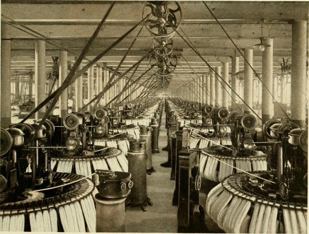 An illustration from Wool and cotton in all forms from yarn to fabric, 1921, leaf 54