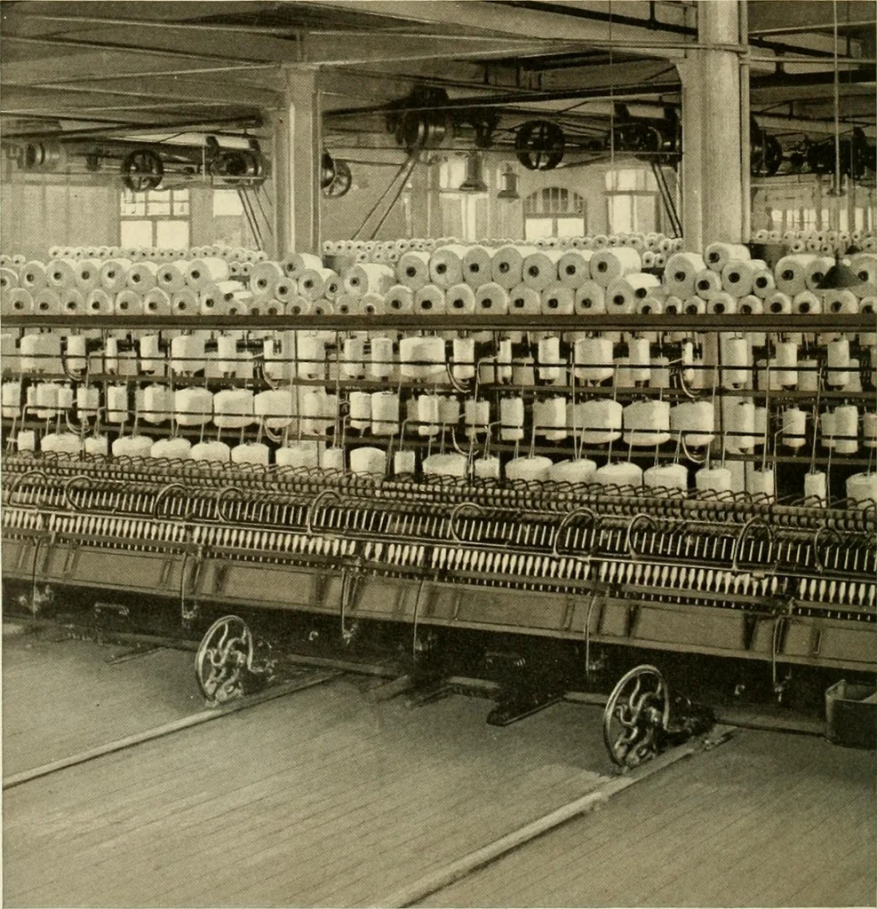 An illustration from Wool and cotton in all forms from yarn to fabric, 1921, leaf 65