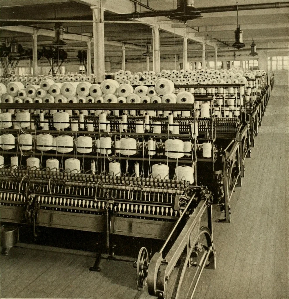 An illustration from Wool and cotton in all forms from yarn to fabric, 1921, leaf 66