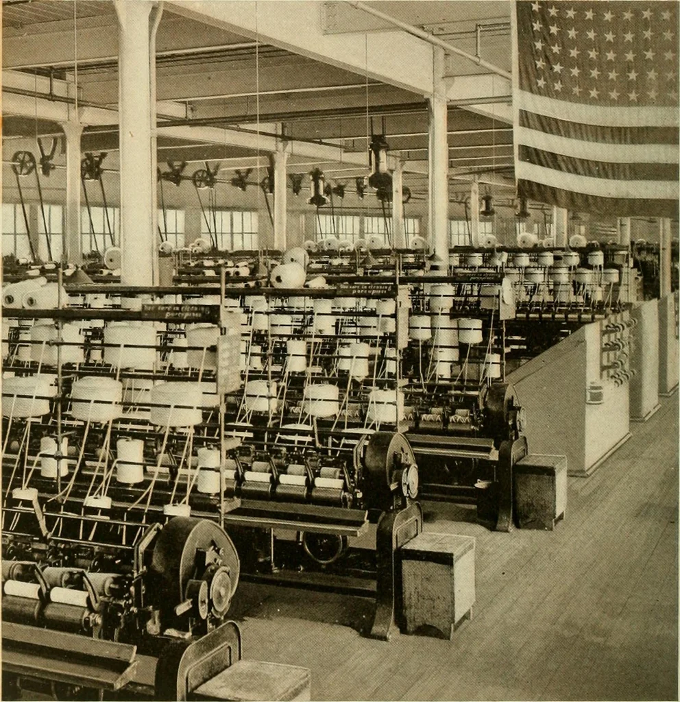 An illustration from Wool and cotton in all forms from yarn to fabric, 1921, leaf 67