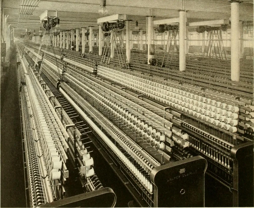 An illustration from Wool and cotton in all forms from yarn to fabric, 1921, leaf 73