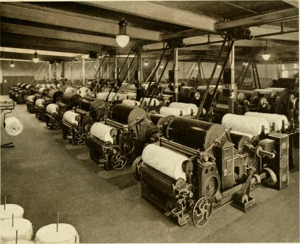 An illustration from Wool and cotton in all forms from yarn to fabric, 1921, leaf 86