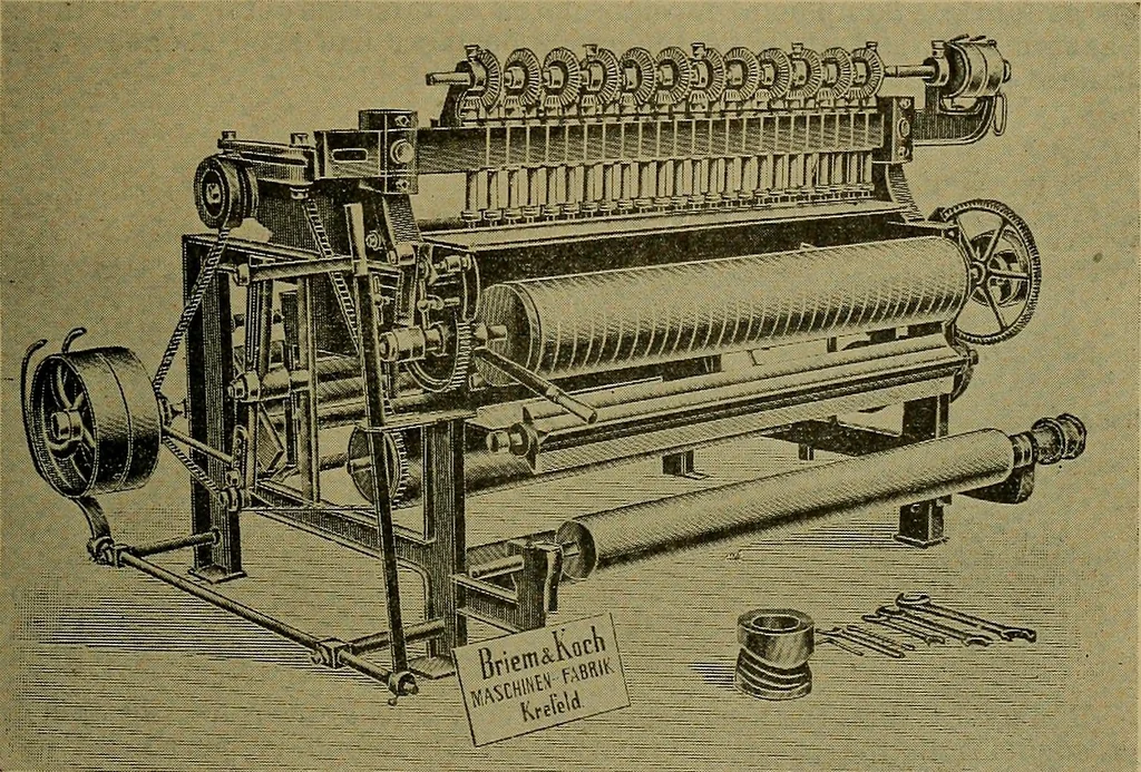 An illustration from Woolen and worsted fabrics glossary; containing instructions for the manufacture of every known grade and variety of woolen and worsted fabrics .., 1914, leaf 322