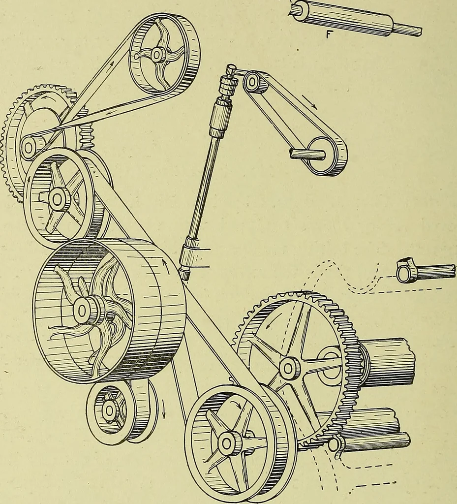 An illustration from Woolen and worsted finishing; a practical manual of instruction in the methods and machinery used in finishing woolen and worsted goods in general, and the processes involved in the special treatment of all types of standard fabrics, 1909, leaf 137