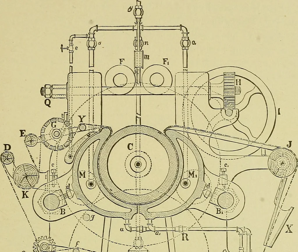 An illustration from Woolen and worsted finishing; a practical manual of instruction in the methods and machinery used in finishing woolen and worsted goods in general, and the processes involved in the special treatment of all types of standard fabrics, 1909, leaf 180