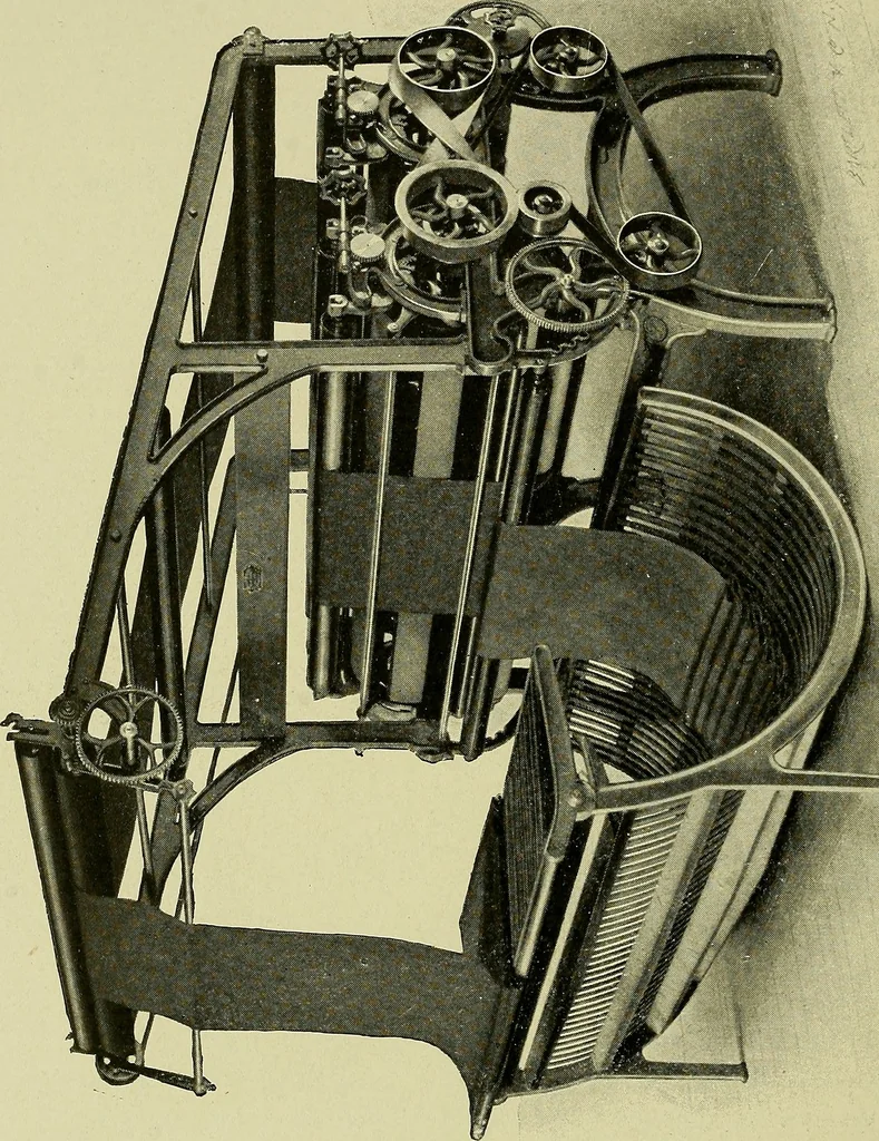 An illustration from Woolen and worsted finishing; a practical manual of instruction in the methods and machinery used in finishing woolen and worsted goods in general, and the processes involved in the special treatment of all types of standard fabrics, 1909, leaf 301