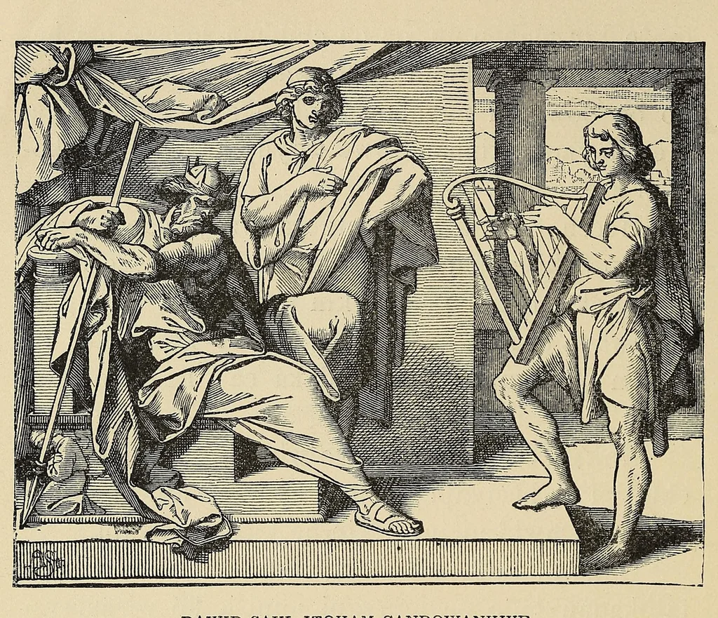 An illustration from Woonspe itakihna. Precept upon precept: tr. into the Dakota language, 1889, leaf 42