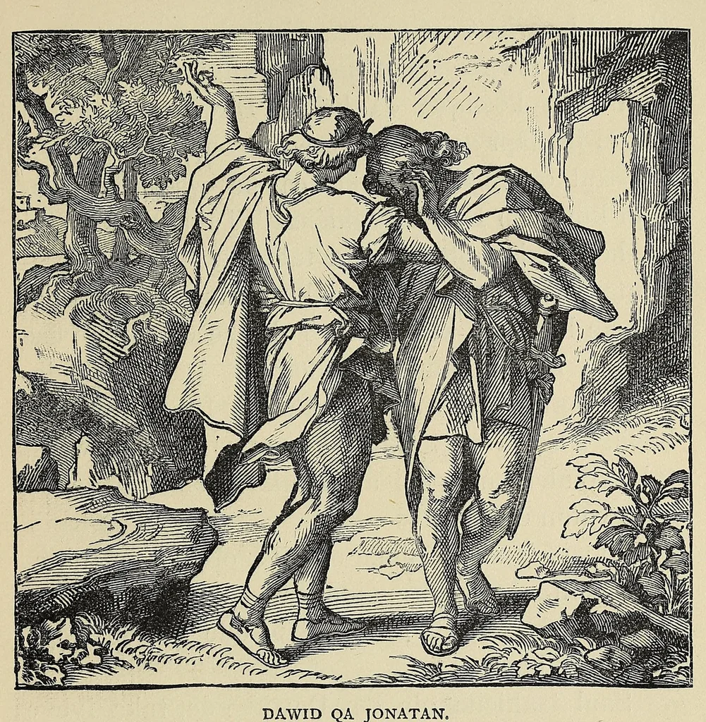 An illustration from Woonspe itakihna. Precept upon precept: tr. into the Dakota language, 1889, leaf 55