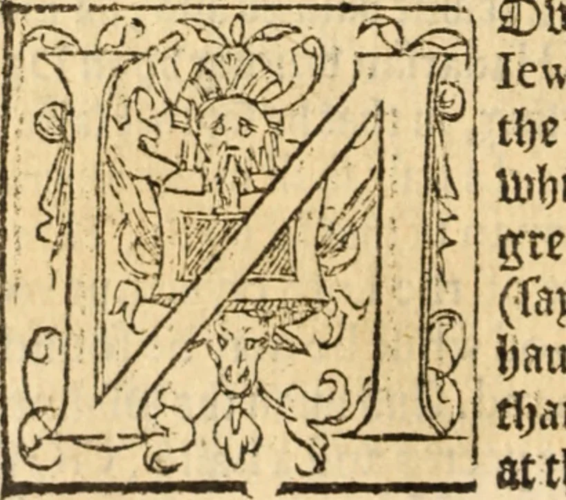 An illustration from A woorke concerning the trewnesse of the Christian religion, 1587, leaf 596