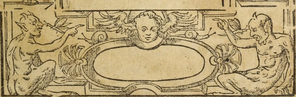 An illustration from A woorke concerning the trewnesse of the Christian religion, 1587, leaf 7