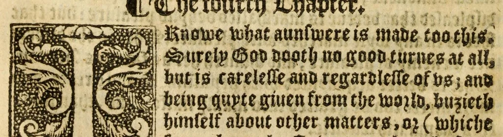 An illustration from The woorke of the excellent philosopher Lucius Annaeus Seneca concerning benefyting : that is too say the dooing, receyuing, and requyting of good turnes, 1578, leaf 108