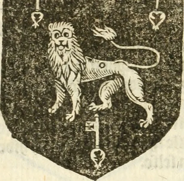 An illustration from Workes of armorie : deuyded into three bookes, entituled, the Concordes of armorie, the Armorie of honor, and of Coates and creastes, 1572, leaf 101