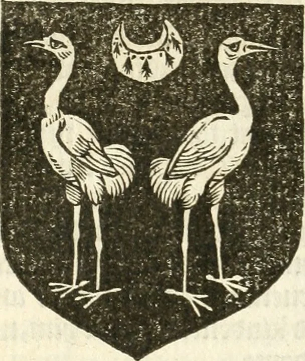 An illustration from Workes of armorie : deuyded into three bookes, entituled, the Concordes of armorie, the Armorie of honor, and of Coates and creastes, 1572, leaf 103