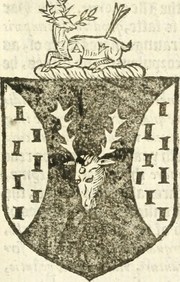 An illustration from Workes of armorie : deuyded into three bookes, entituled, the Concordes of armorie, the Armorie of honor, and of Coates and creastes, 1572, leaf 130