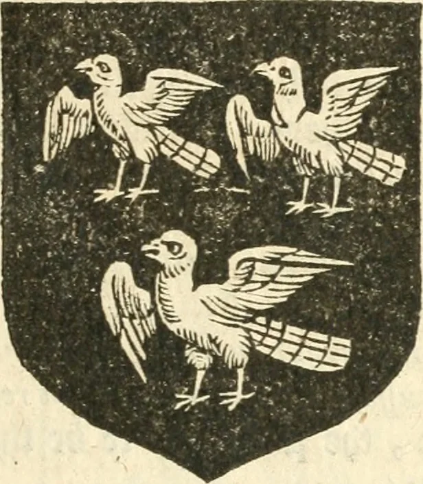 An illustration from Workes of armorie : deuyded into three bookes, entituled, the Concordes of armorie, the Armorie of honor, and of Coates and creastes, 1572, leaf 150
