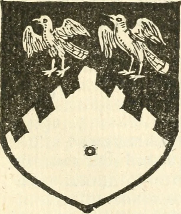 An illustration from Workes of armorie : deuyded into three bookes, entituled, the Concordes of armorie, the Armorie of honor, and of Coates and creastes, 1572, leaf 154