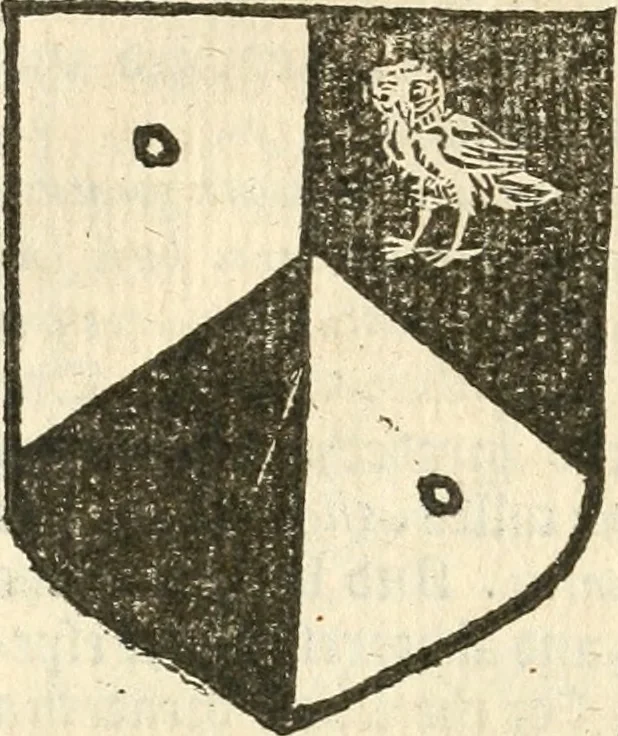 An illustration from Workes of armorie : deuyded into three bookes, entituled, the Concordes of armorie, the Armorie of honor, and of Coates and creastes, 1572, leaf 155