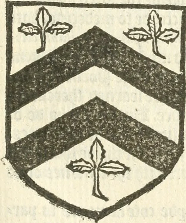 An illustration from Workes of armorie : deuyded into three bookes, entituled, the Concordes of armorie, the Armorie of honor, and of Coates and creastes, 1572, leaf 162