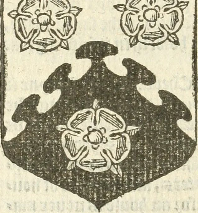 An illustration from Workes of armorie : deuyded into three bookes, entituled, the Concordes of armorie, the Armorie of honor, and of Coates and creastes, 1572, leaf 163