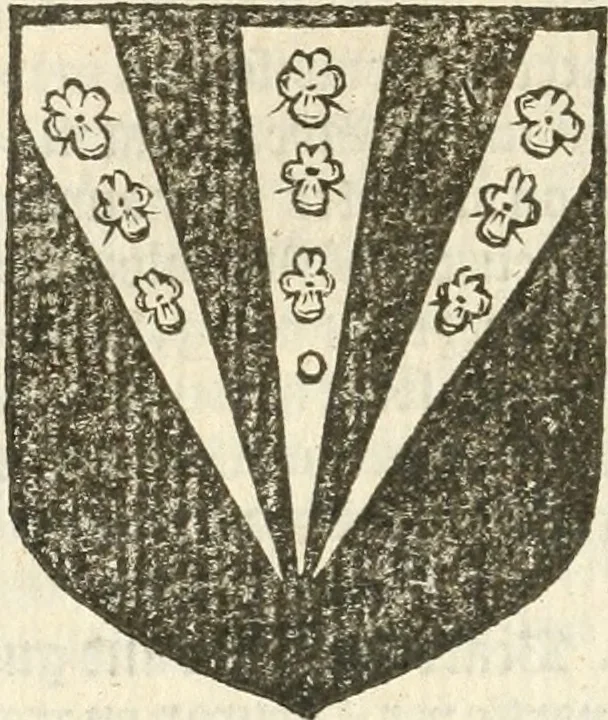 An illustration from Workes of armorie : deuyded into three bookes, entituled, the Concordes of armorie, the Armorie of honor, and of Coates and creastes, 1572, leaf 165