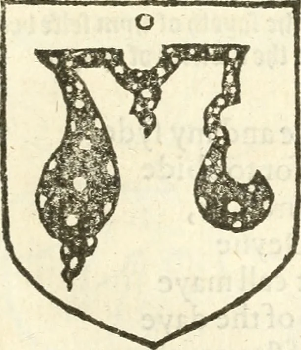 An illustration from Workes of armorie : deuyded into three bookes, entituled, the Concordes of armorie, the Armorie of honor, and of Coates and creastes, 1572, leaf 190