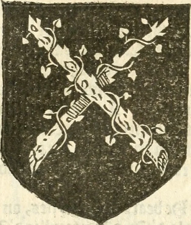 An illustration from Workes of armorie : deuyded into three bookes, entituled, the Concordes of armorie, the Armorie of honor, and of Coates and creastes, 1572, leaf 203