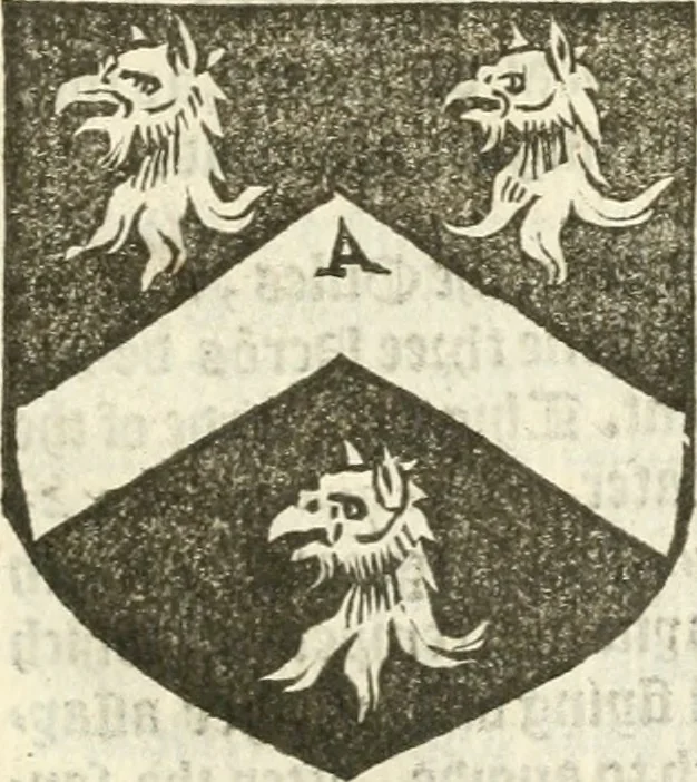 An illustration from Workes of armorie : deuyded into three bookes, entituled, the Concordes of armorie, the Armorie of honor, and of Coates and creastes, 1572, leaf 246