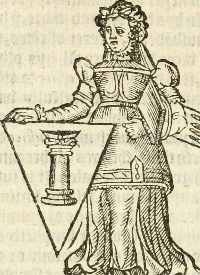 An illustration from Workes of armorie : deuyded into three bookes, entituled, the Concordes of armorie, the Armorie of honor, and of Coates and creastes, 1572, leaf 25