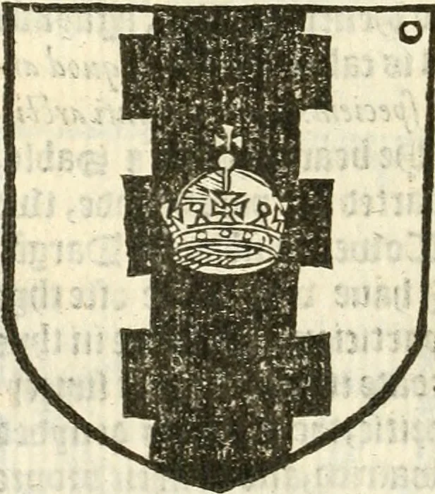 An illustration from Workes of armorie : deuyded into three bookes, entituled, the Concordes of armorie, the Armorie of honor, and of Coates and creastes, 1572, leaf 259