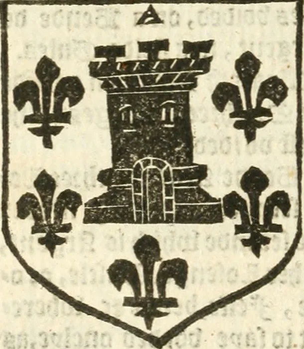 An illustration from Workes of armorie : deuyded into three bookes, entituled, the Concordes of armorie, the Armorie of honor, and of Coates and creastes, 1572, leaf 265