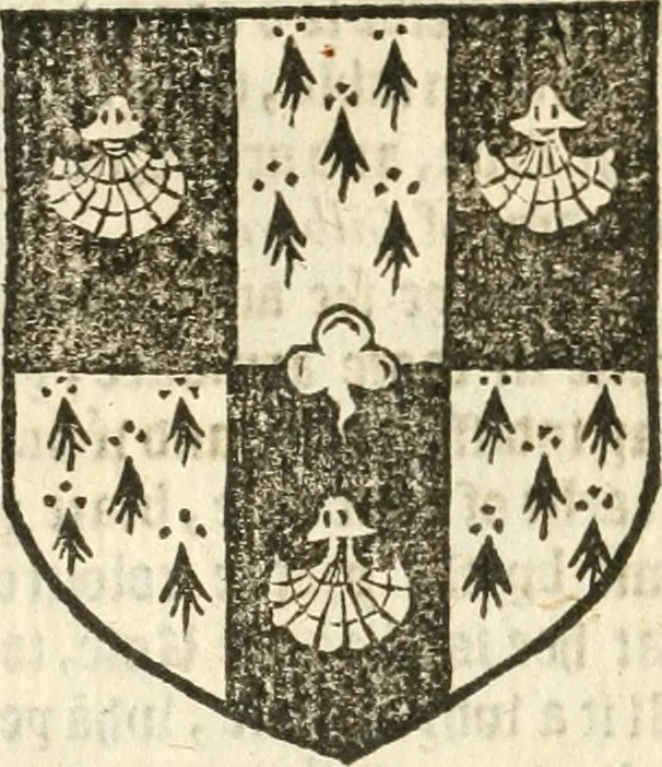 An illustration from Workes of armorie : deuyded into three bookes, entituled, the Concordes of armorie, the Armorie of honor, and of Coates and creastes, 1572, leaf 267