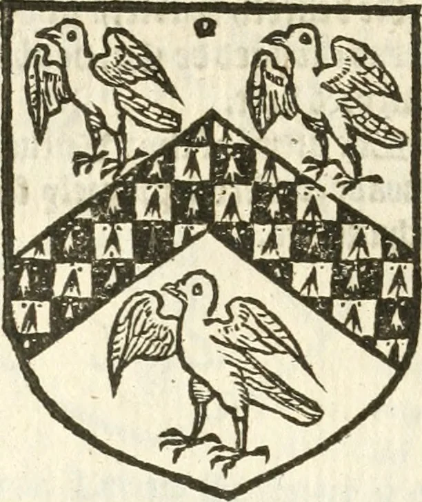An illustration from Workes of armorie : deuyded into three bookes, entituled, the Concordes of armorie, the Armorie of honor, and of Coates and creastes, 1572, leaf 271