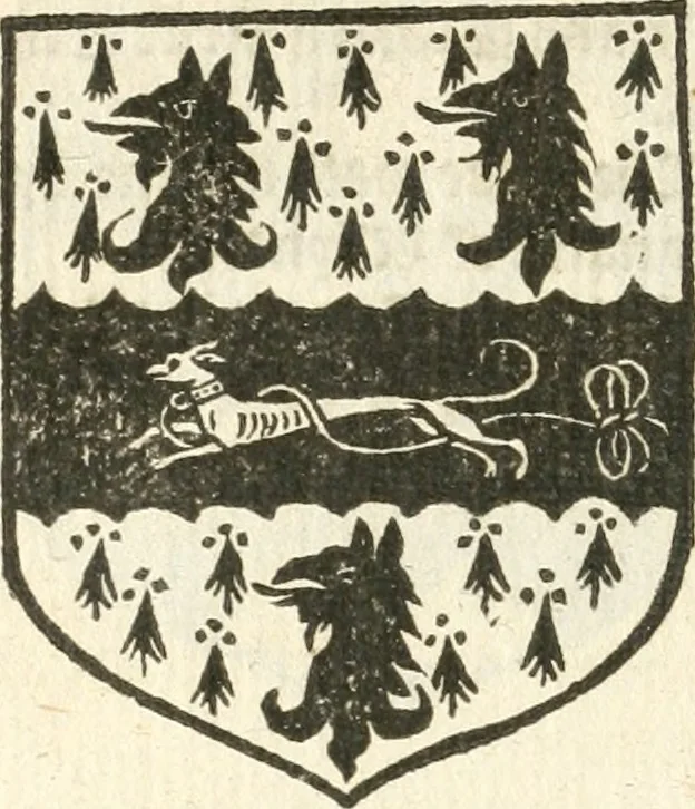 An illustration from Workes of armorie : deuyded into three bookes, entituled, the Concordes of armorie, the Armorie of honor, and of Coates and creastes, 1572, leaf 275