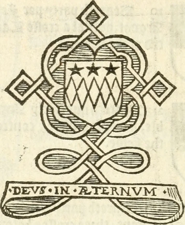An illustration from Workes of armorie : deuyded into three bookes, entituled, the Concordes of armorie, the Armorie of honor, and of Coates and creastes, 1572, leaf 285