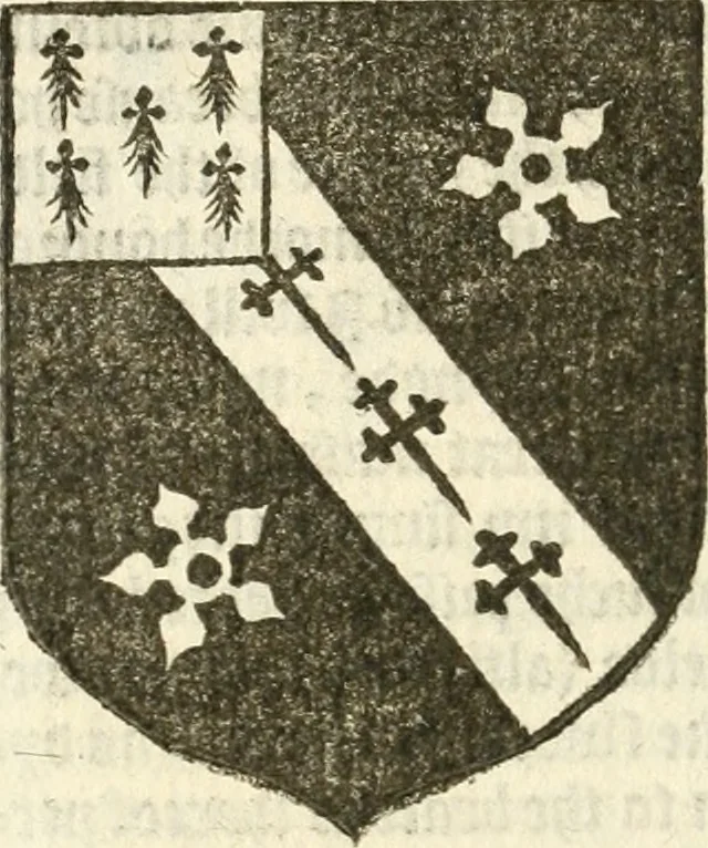 An illustration from Workes of armorie : deuyded into three bookes, entituled, the Concordes of armorie, the Armorie of honor, and of Coates and creastes, 1572, leaf 293