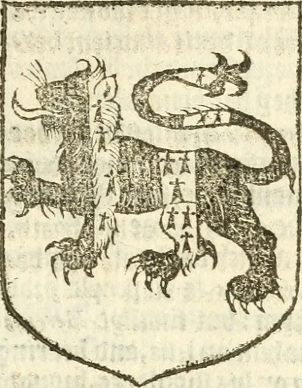 An illustration from Workes of armorie : deuyded into three bookes, entituled, the Concordes of armorie, the Armorie of honor, and of Coates and creastes, 1572, leaf 300