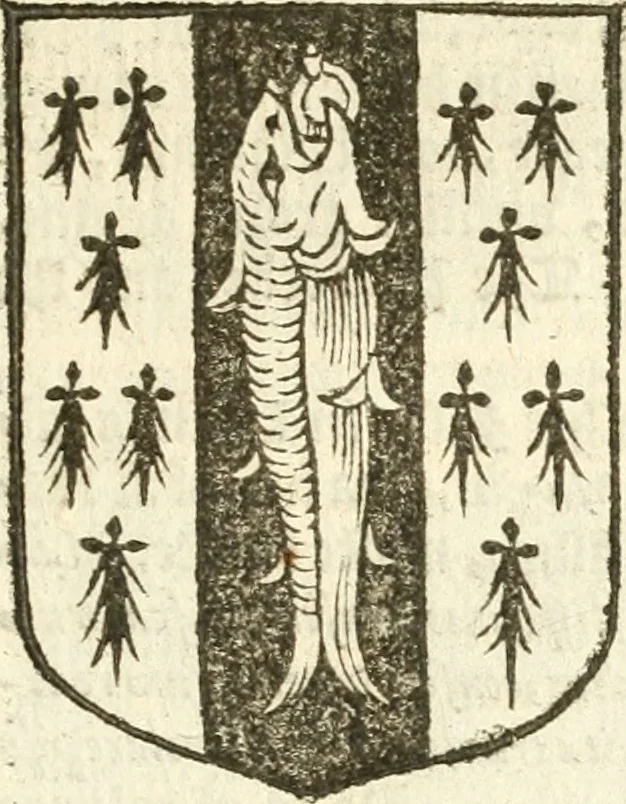 An illustration from Workes of armorie : deuyded into three bookes, entituled, the Concordes of armorie, the Armorie of honor, and of Coates and creastes, 1572, leaf 306