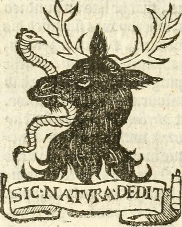 An illustration from Workes of armorie : deuyded into three bookes, entituled, the Concordes of armorie, the Armorie of honor, and of Coates and creastes, 1572, leaf 307